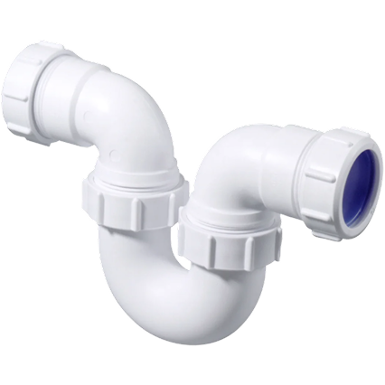 afbeelding van een witte rioolbuis met hals